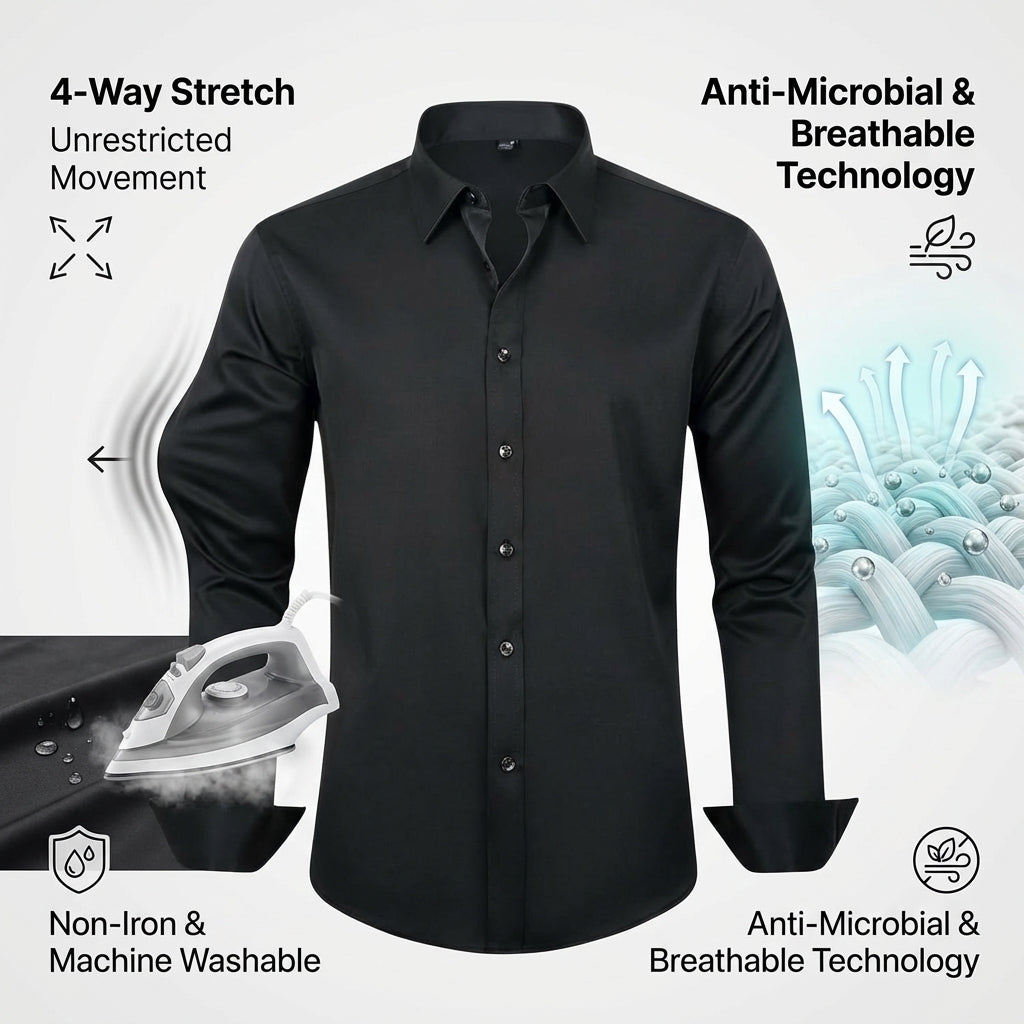 Hayes & Hollow Non-Iron Stretch Shirt