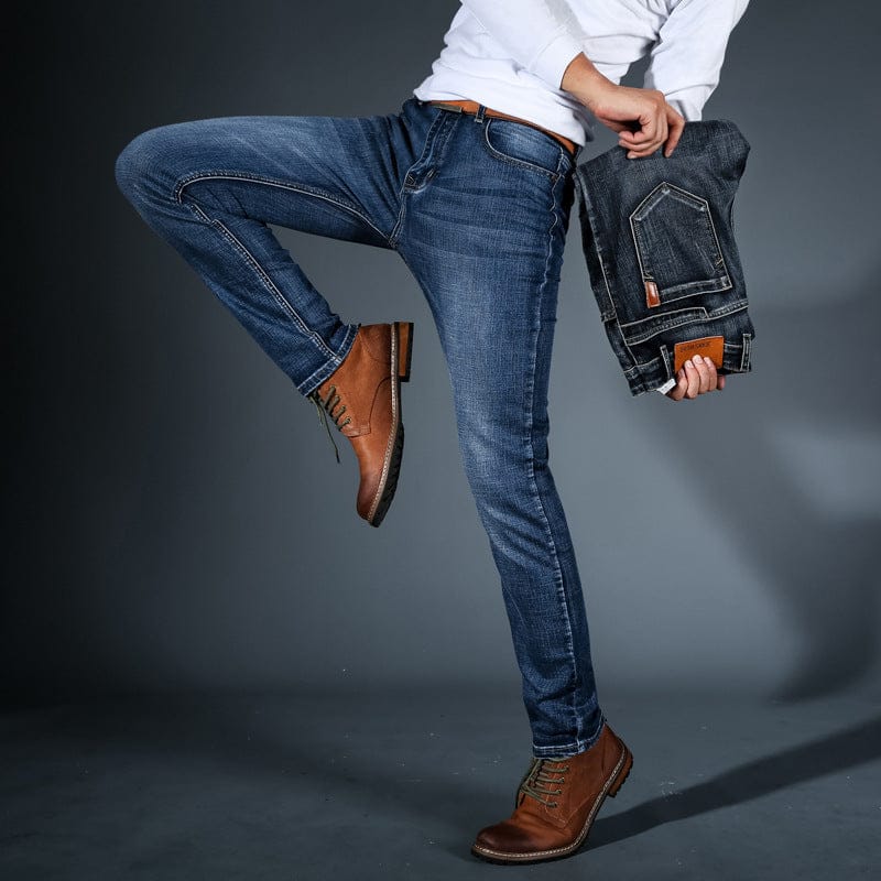 Hayes & Hollow Stretch-Denim Jeans