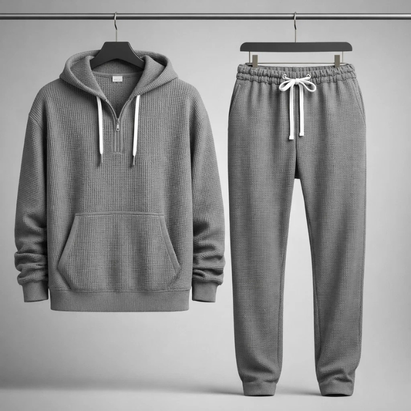 Hudson Waffle-Knit Set