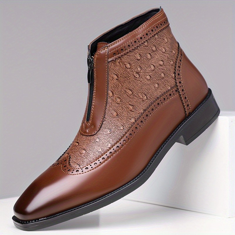 Belmont Ostrich Leather Boots