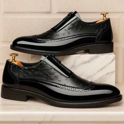 Oxford Ostrich Leather Shoes