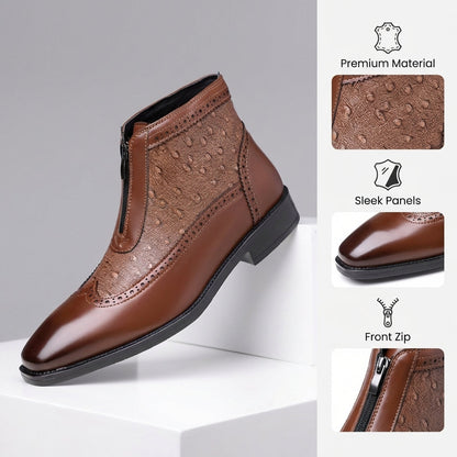 Belmont Ostrich Leather Boots